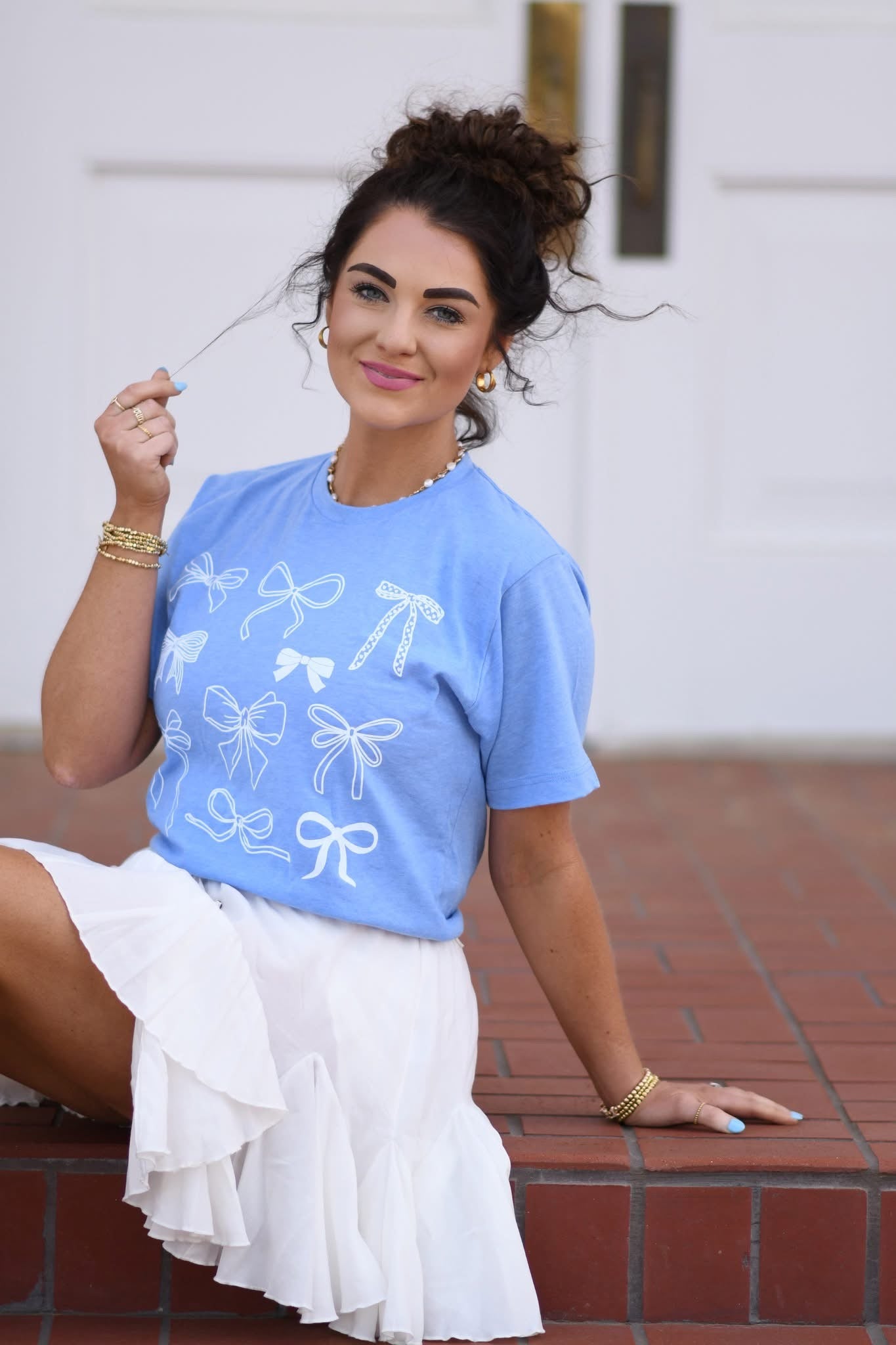 White Bows Tee