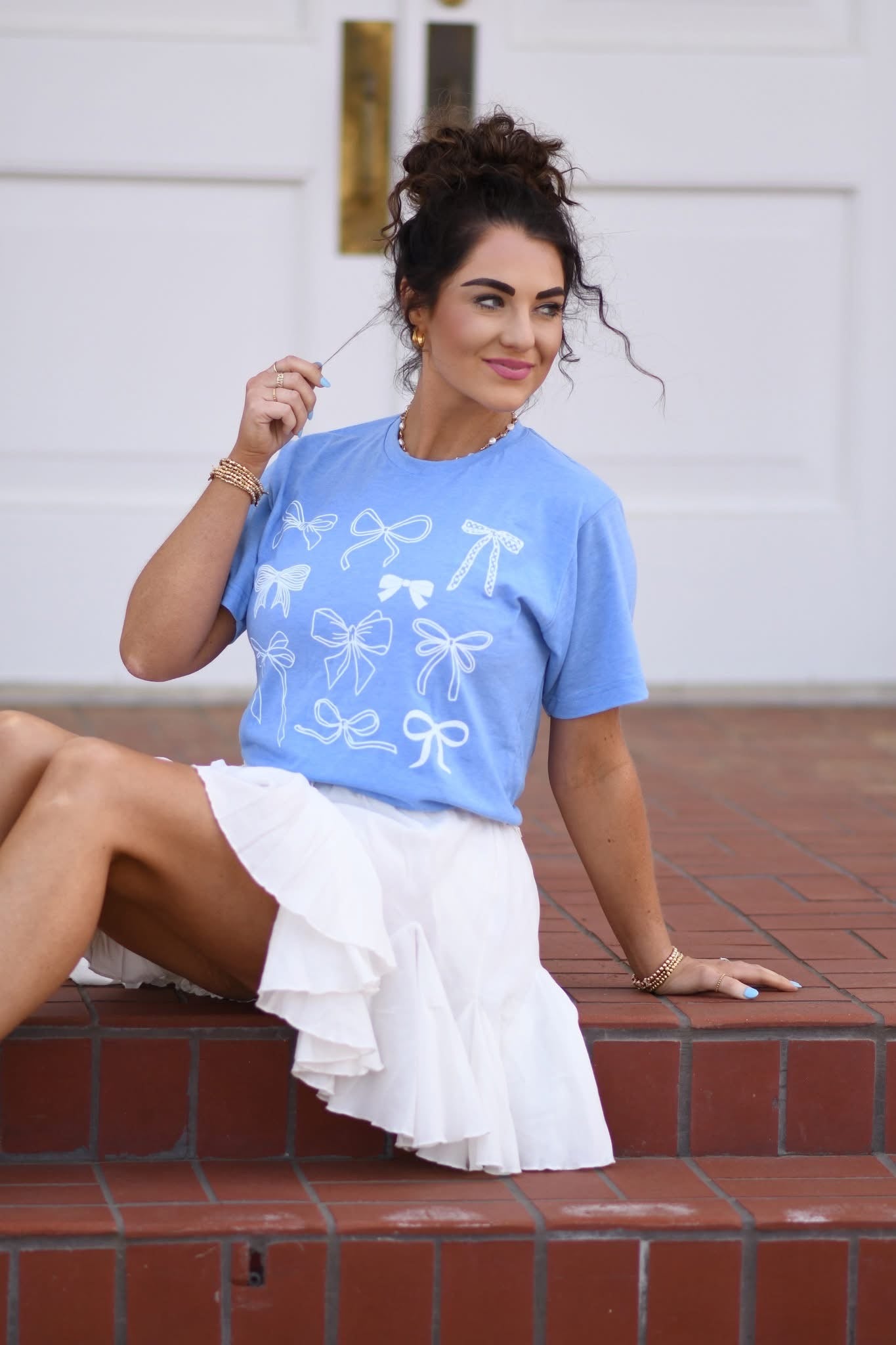White Bows Tee