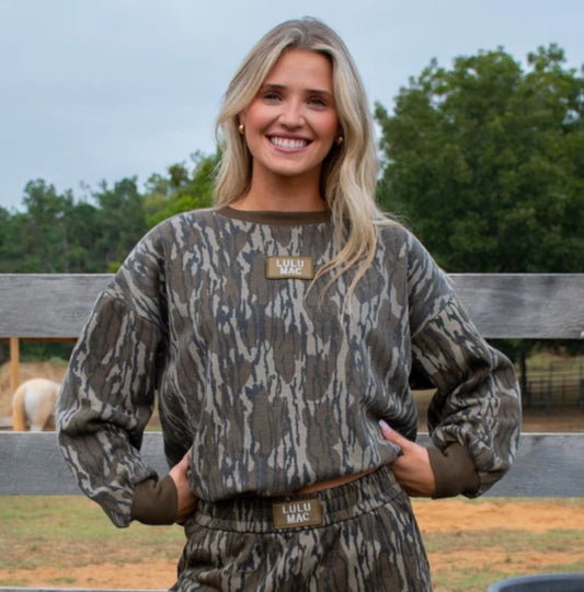 NEW LM Mossy Oak Patch Sweatshirt