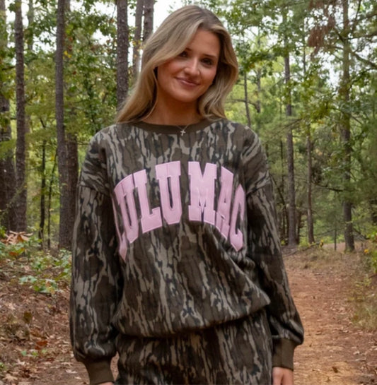 NEW LM Mossy Oak Sweatshirt | Pink