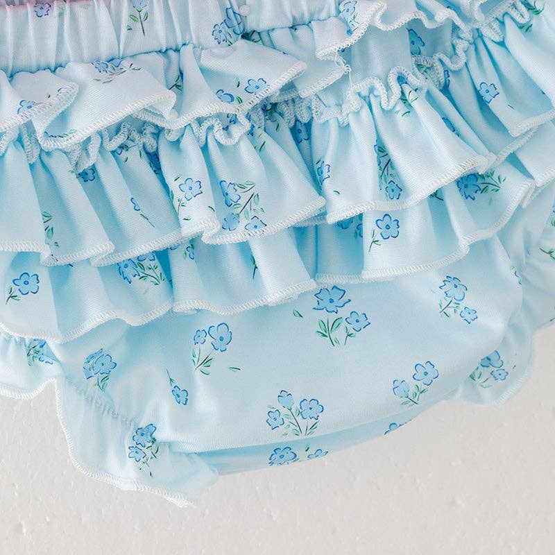 Bow Embroidered Bloomer Set