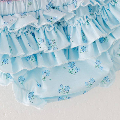 Bow Embroidered Bloomer Set