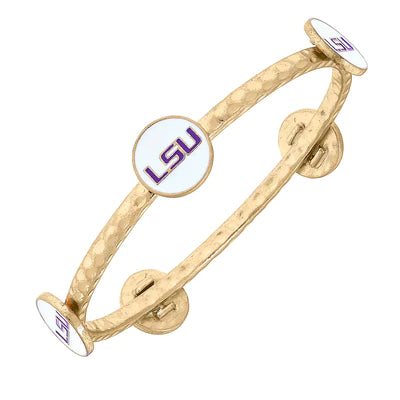 Claudia Enamel Bangle- LSU