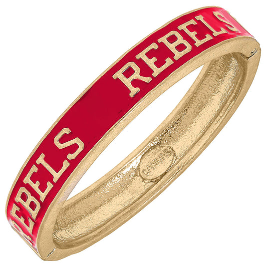 Ole Miss Enamel Hinge Bangle