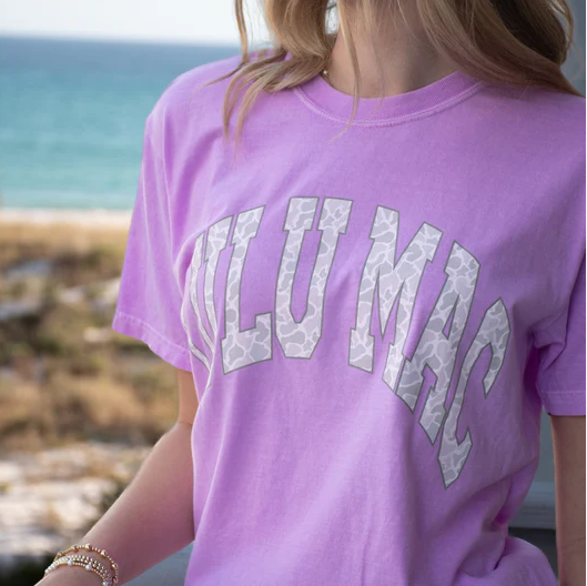 NEW Lulu Mac Camo Tee - Neon Violet