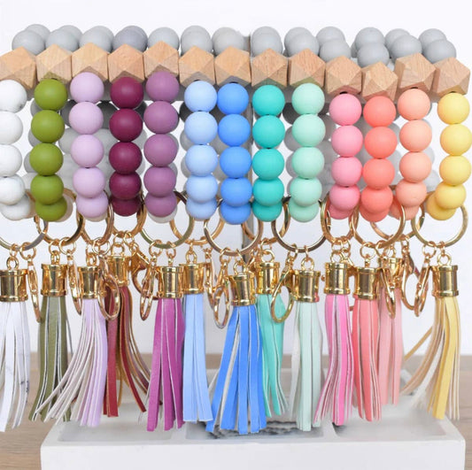 Silicone Bead Keychain