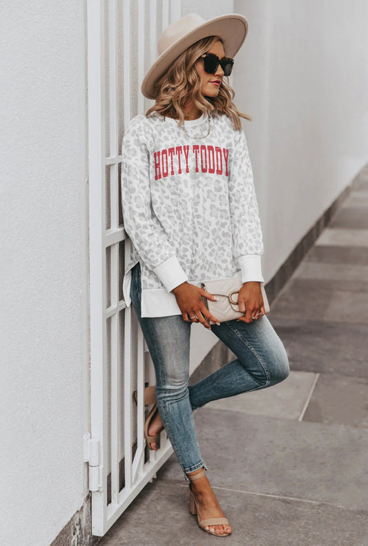 Ole Miss Cheetah Side Split Pullover